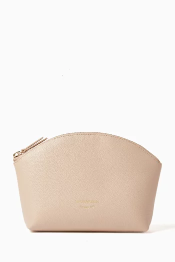 Beauty Case in Grained Leather