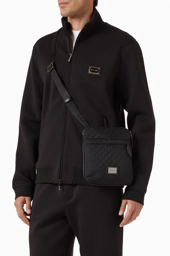 Eagle Logo Cross Body Bag in Nylon