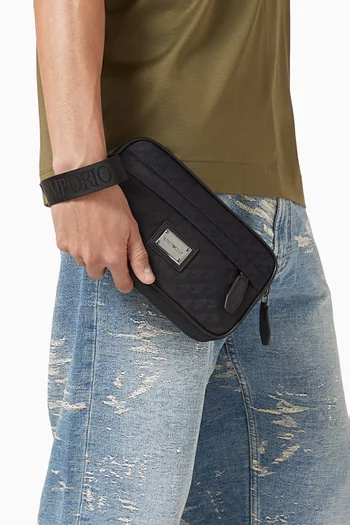 Eagle Logo Toiletry Bag in Nylon