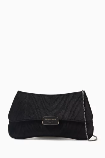 Chain Strap Clutch Bag in Velvet