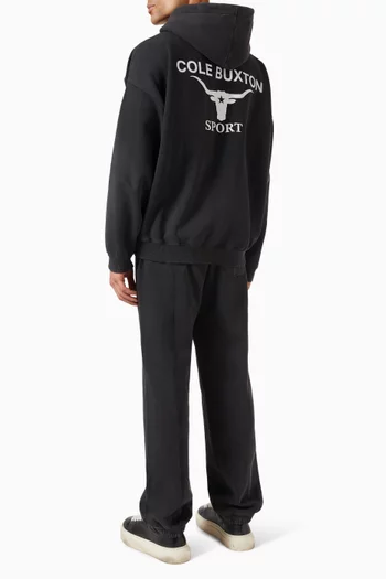 Longhorn Hoodie in Cotton-fleece