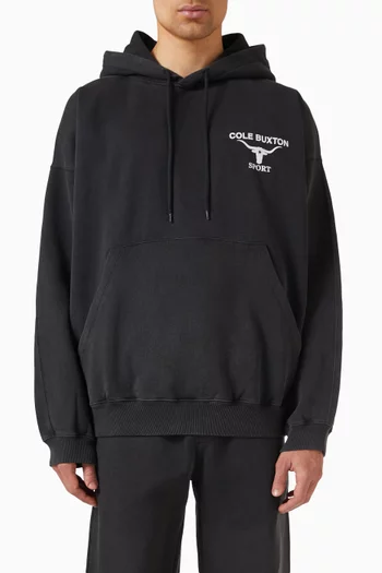 Longhorn Hoodie in Cotton-fleece