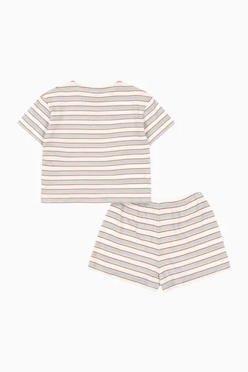 Famo Striped Set in Organic-cotton