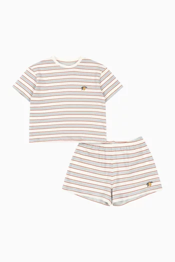 Famo Striped Set in Organic-cotton