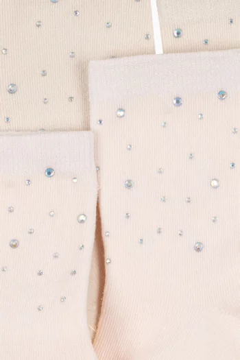 Sequin-embellished Socks , Pack of 2