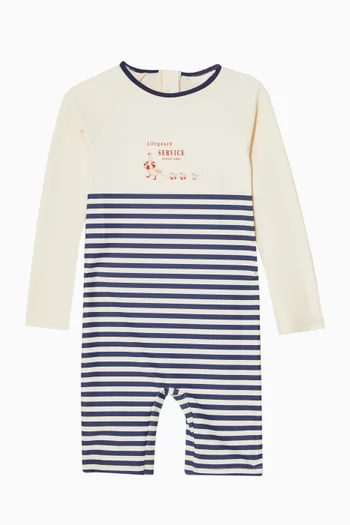 Aster Striped Romper