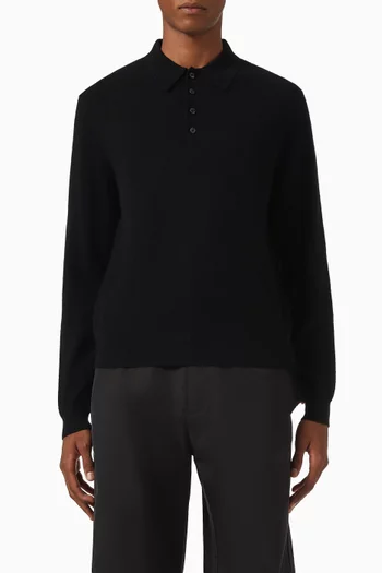 Polo Sweater in Cashmere Knit