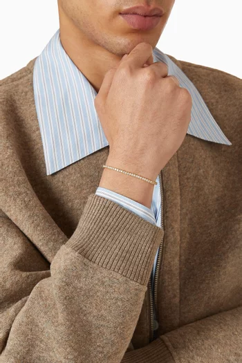 Tennis Bracelet in 18kt Gold-plated Brass