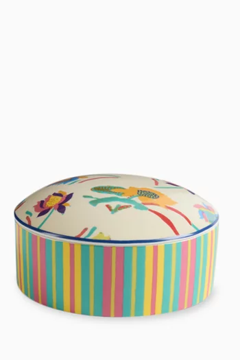 Japanese Trinket Box in Porcelain, 13 x 6.5cm