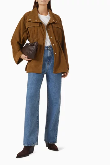 Sculptural Jacket in Suede