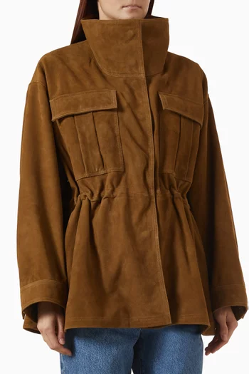 Sculptural Jacket in Suede
