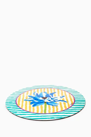Floral Placemat in Lacquered Cork