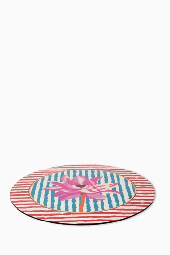 Floral Placemat in Lacquered Cork
