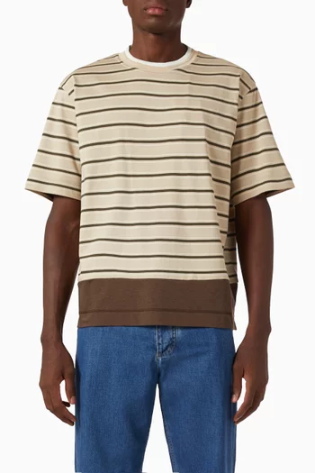 Striped T-shirt in Cotton-jersey