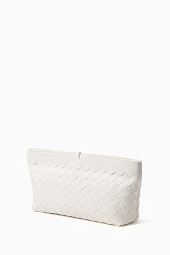 Andiamo Boat Pouch in Intrecciato Leather