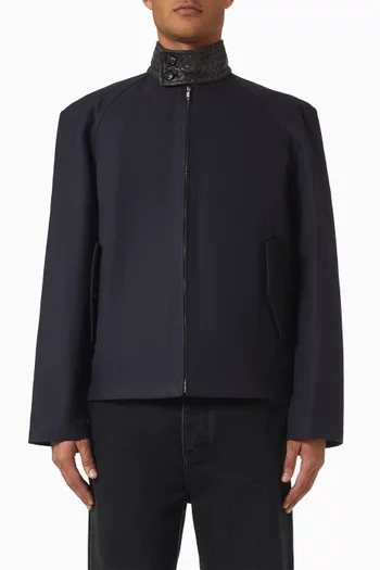 Harrington Jacket in Cotton Gabardine