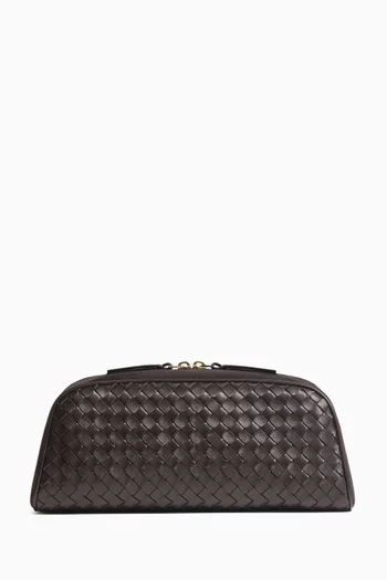 Large Nodo Pouch in Intrecciato Leather