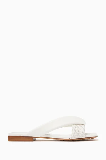 Riva Flat Mules in Leather