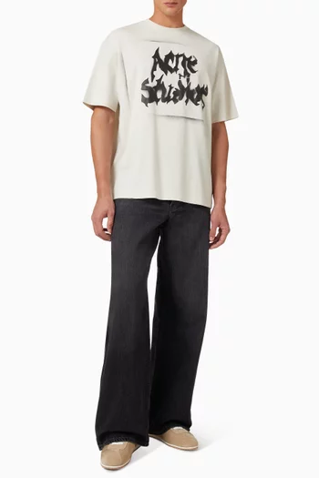 Gothic Logo T-shirt in Cotton-blend