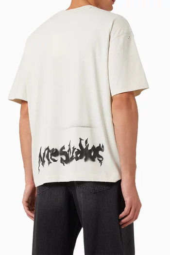 Gothic Logo T-shirt in Cotton-blend