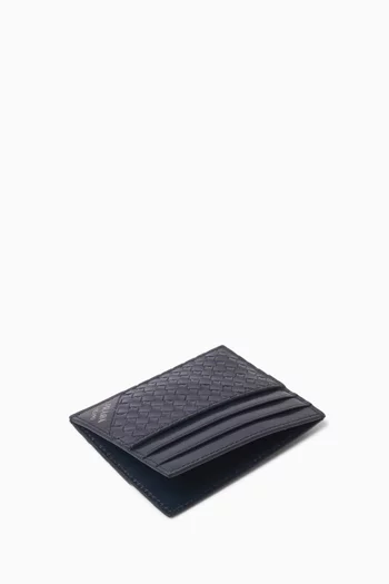 Card Holder in Woven Leather