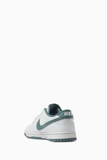 Dunk Low Retro Sneakers in Leather & Canvas