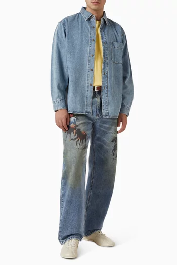 Button-down Shirt in Denim