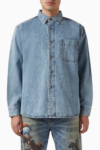 Button-down Shirt in Denim