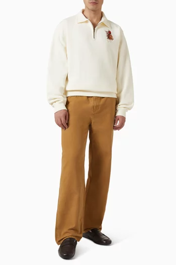Lasso Sport Quarter Zip Sweatshirt in Cotton