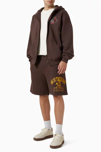 Valley Riders Zip-up Hoodie in Cotton