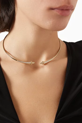 Hab El Hayl Origins Diamond Choker in 18kt Yellow Gold