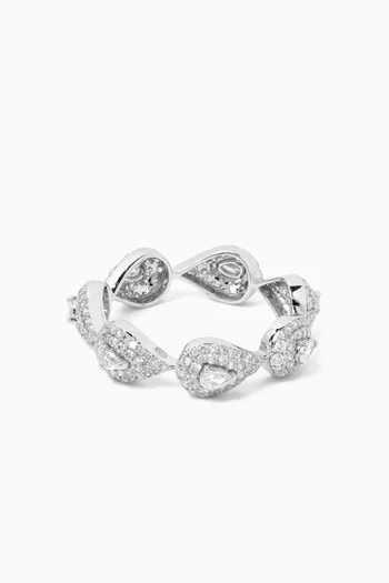 Diamond Ring in 18kt White Gold