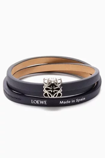 Anagram Twist Bracelet in Leather