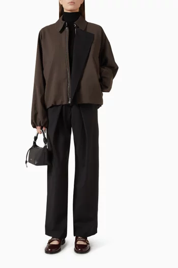 Scarf Zip Jacket