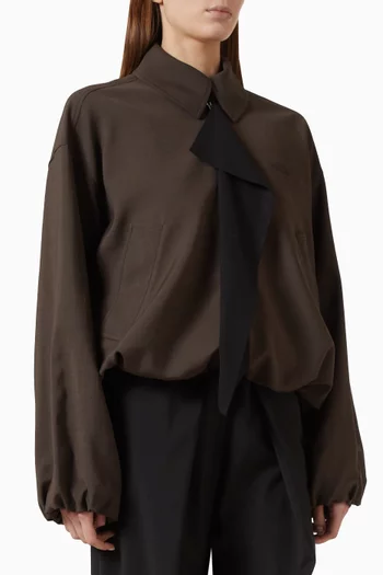 Scarf Zip Jacket