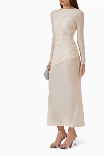 Twist Ruched Bodycon Dress