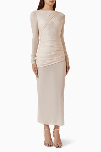 Twist Ruched Bodycon Dress