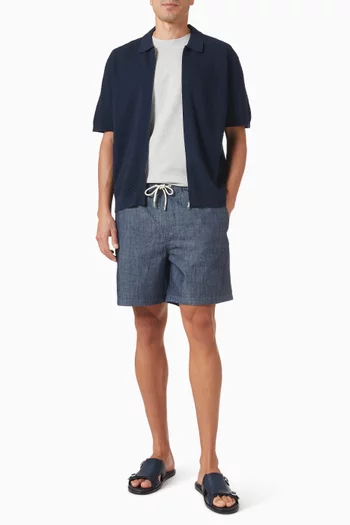 Gregor Chambray Shorts in Organic Cotton