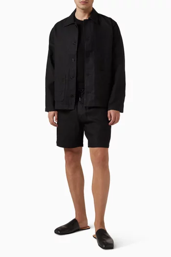 Gregor Drawstring Shorts in Linen