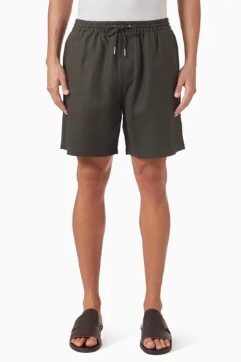 Gregor Drawstring Shorts in Linen