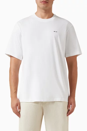 Adam Casual Logo T-shirt in Pima Cotton
