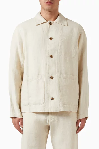 Morgan Hybrid Blazer in Linen