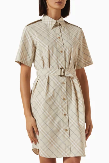 Georgina Belted Dress in Cotton