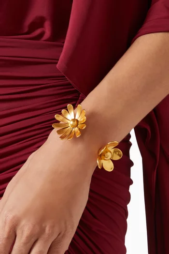 The Daisy Wild Cuff in Gold-plated Brass