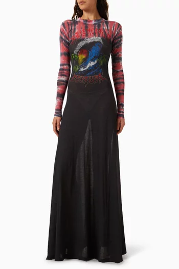 Extreme Tie Dye Maxi Dress