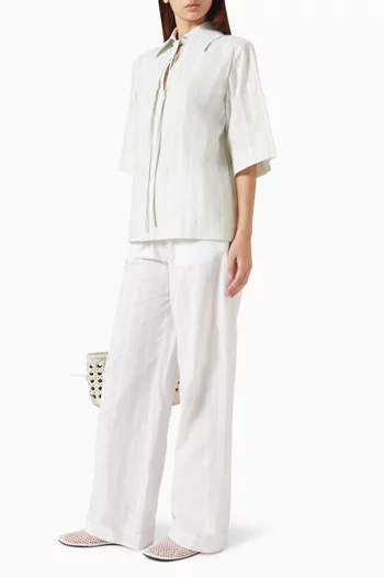 Sofi Drawstring Shirt in Cotton