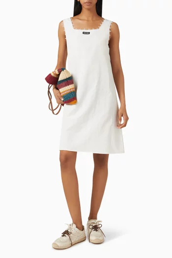 Slubbed Poplin Dress