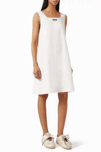 Slubbed Poplin Dress