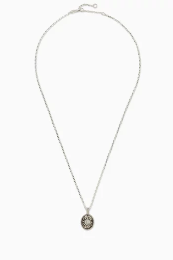 Midnight Necklace in Silver-plated Metal