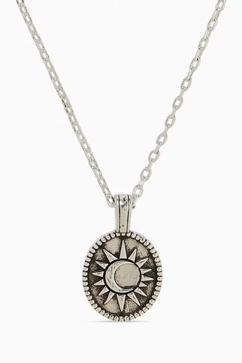 Midnight Necklace in Silver-plated Metal